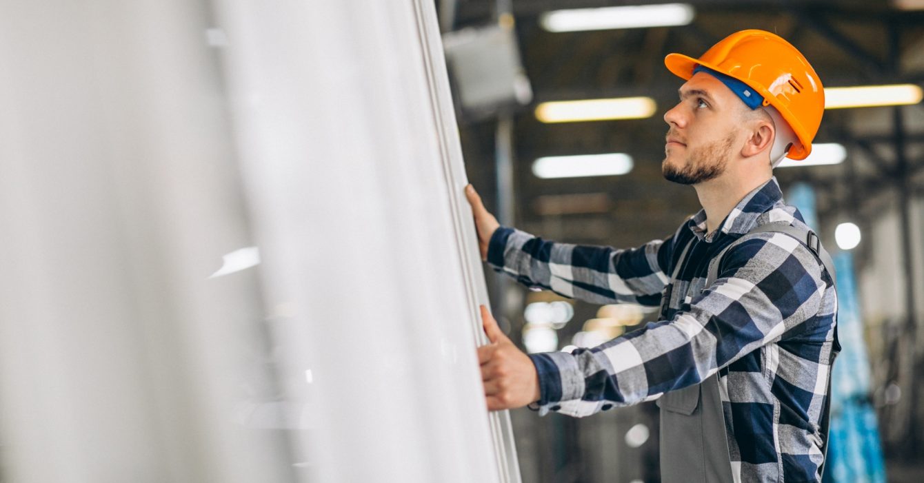 Male worker at a factory